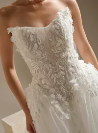 Sottero and Midgley Granger, front view with lace detail.