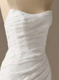 Rebecca Ingram Kendall sheath dress, printed organza, side view