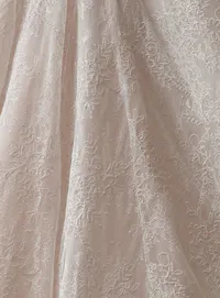 Raquel Chantilly lace detail Maggie Sottero ballgown wedding dress.