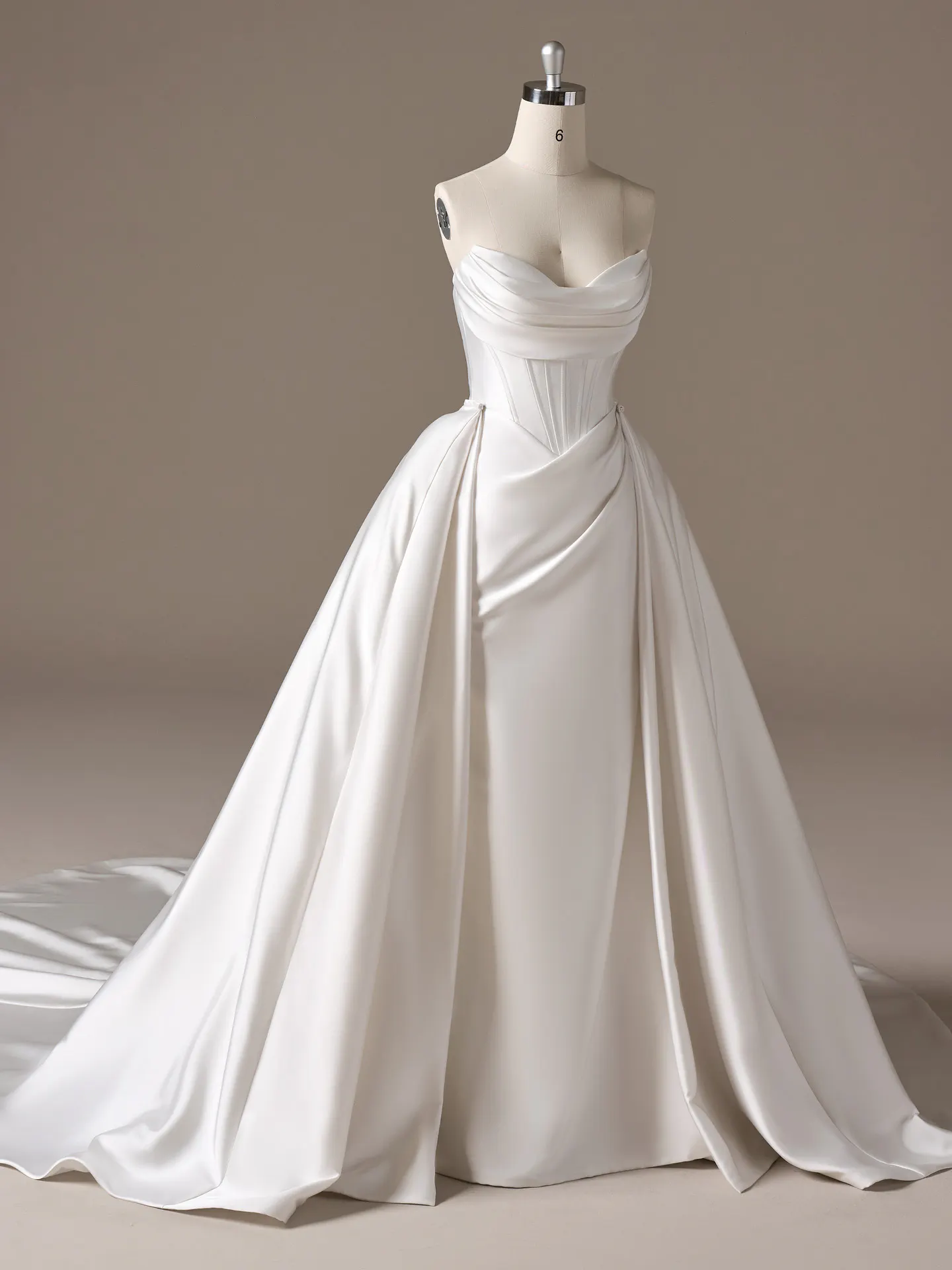 Maggie Sottero Melissa train detachable train with soft tulle layers