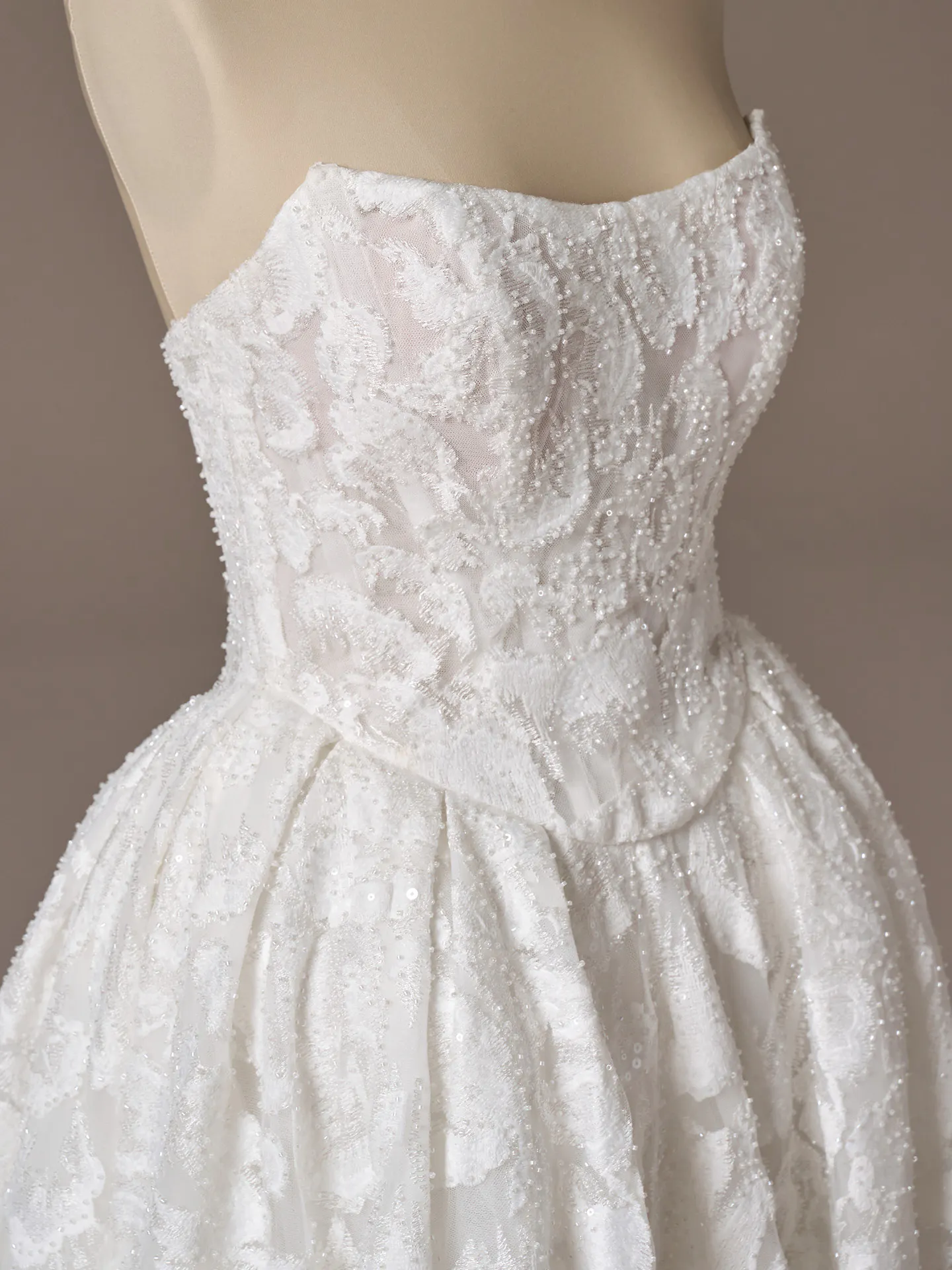 Sottero and Midgley January ballgown wedding dress front angle with full skirt