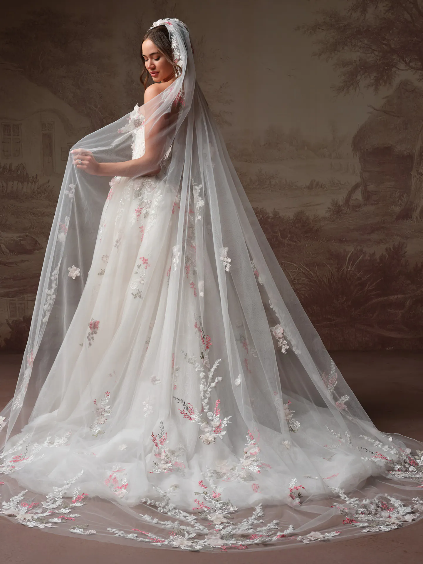 Benton Floral Chantilly Lace A-Line Wedding Dress | Maggie Sottero