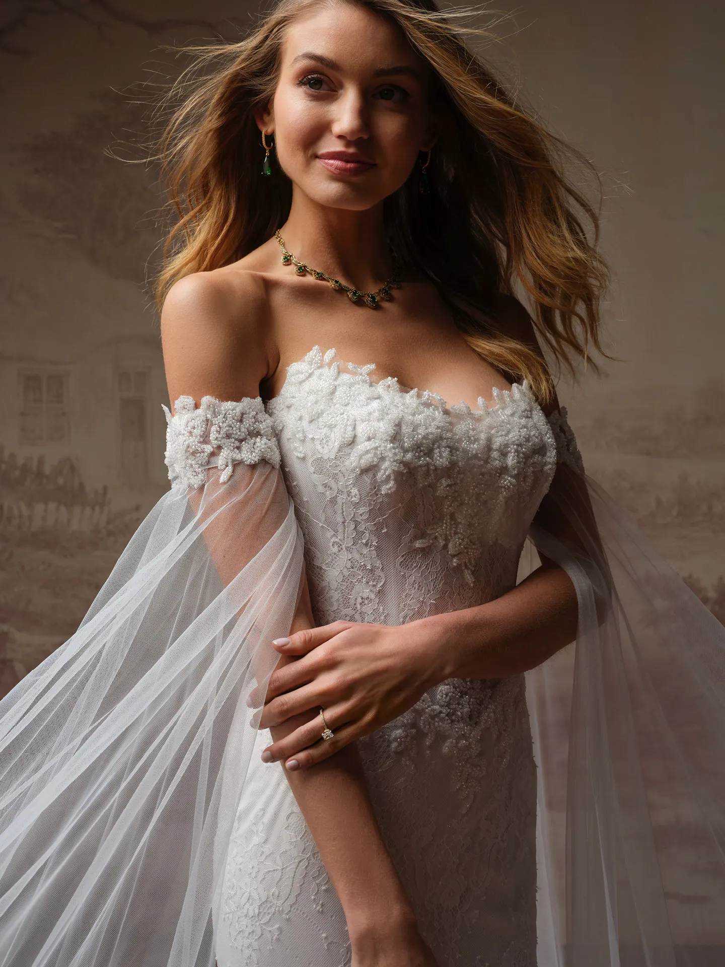 maggie sottero beaded wedding dress Collette Chantilly Lace | Color:Dk Brown Maggie Sottero Brogan Is sunflower_dress Hill House Matilda in