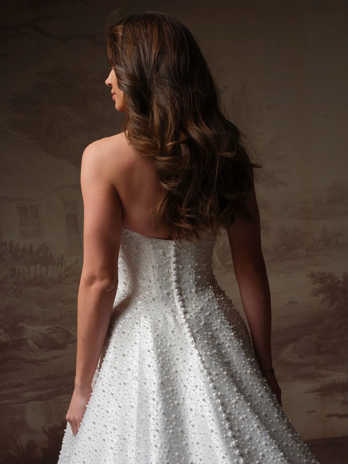 Maggie Sottero Elowyn beaded dress back view.
