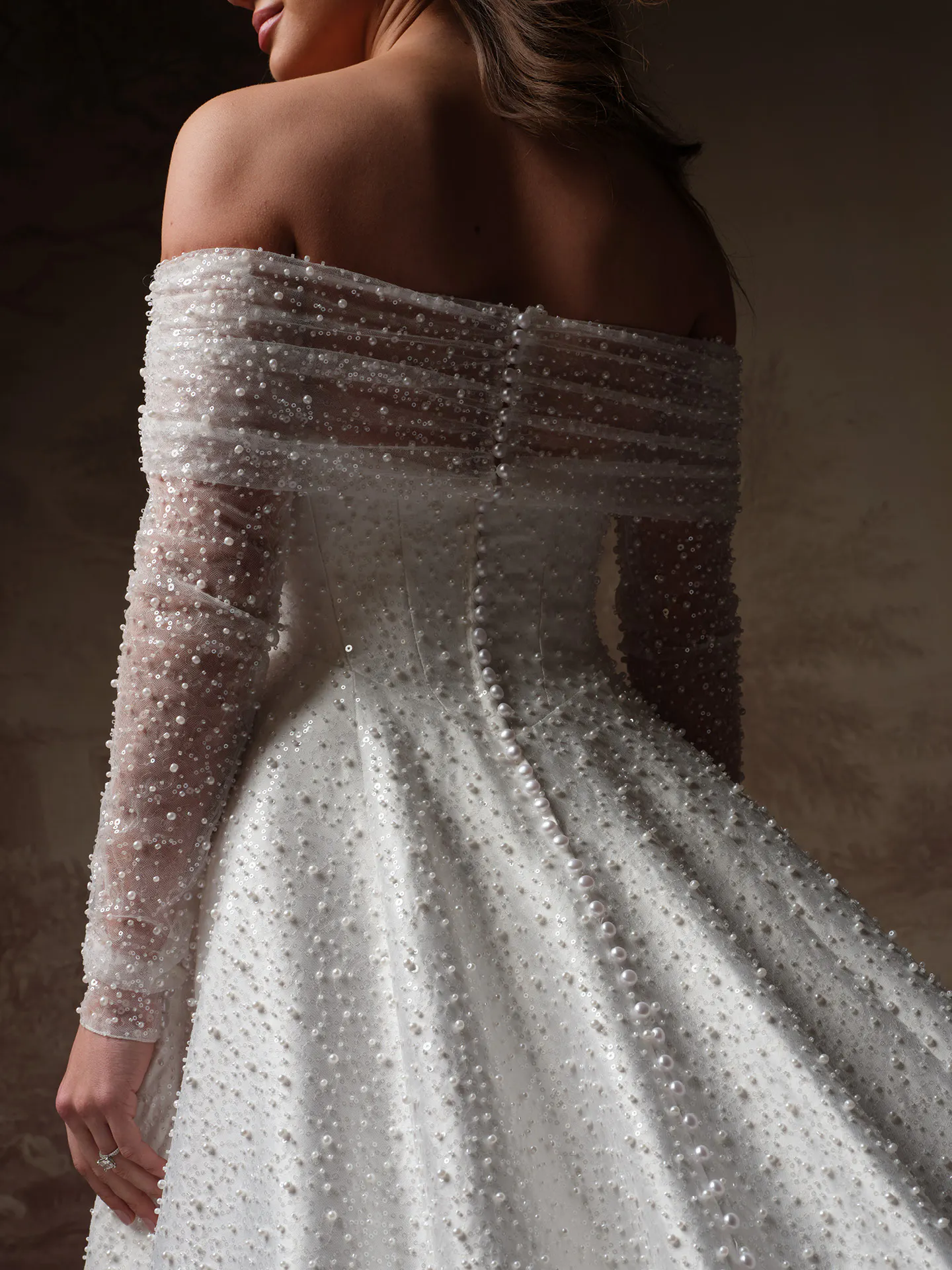 Maggie Sottero Elowyn jacket, front view.