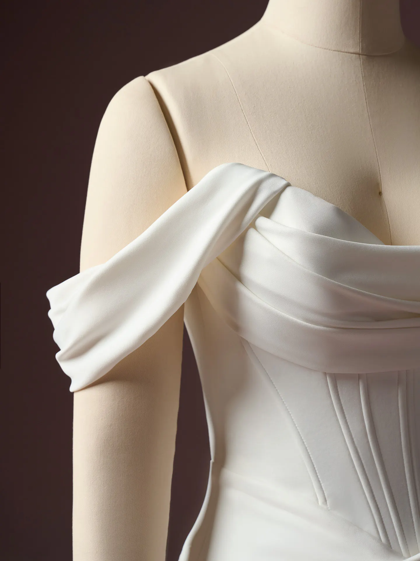 Justina beaded bodice wedding dress Maggie Sottero close up.