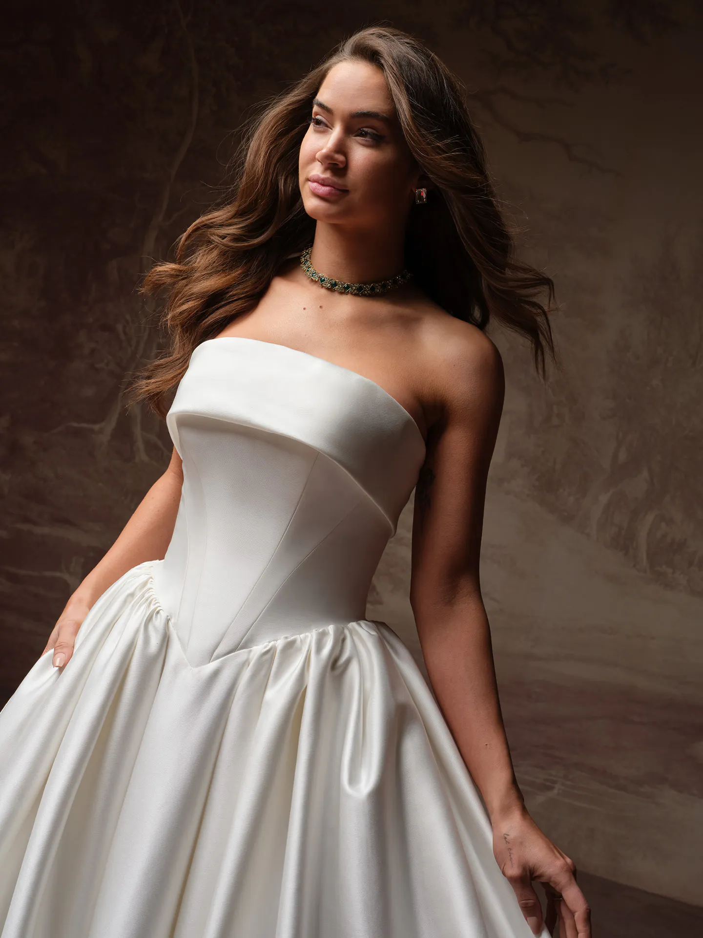 Maggie Sottero Rane ballgown front view.