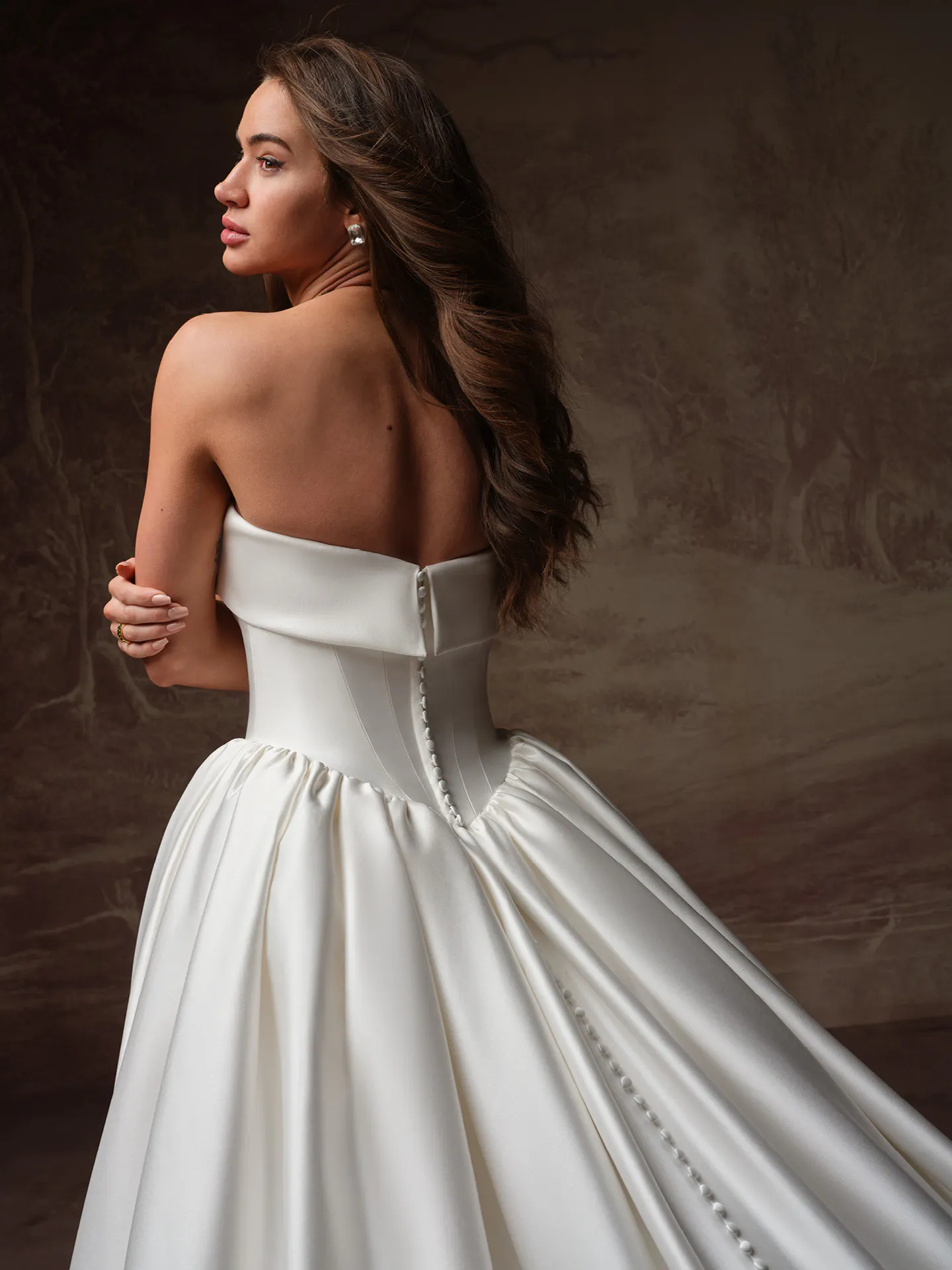 Maggie Sottero Rane ballgown back view.