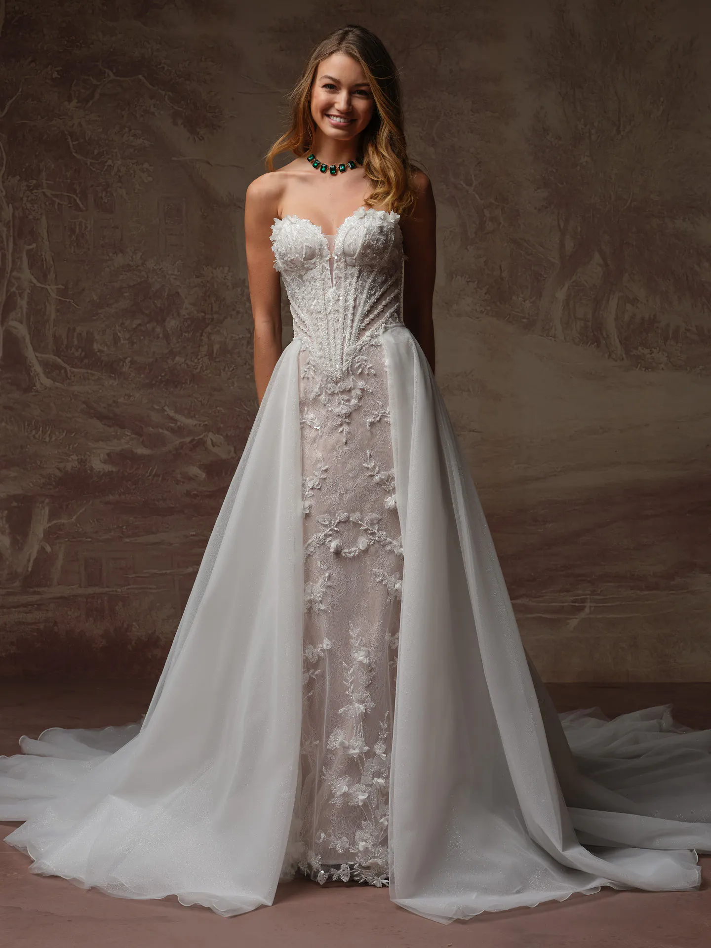 maggie sottero ivory lace wedding dress Stasia Beaded Sweetheart | black christmas