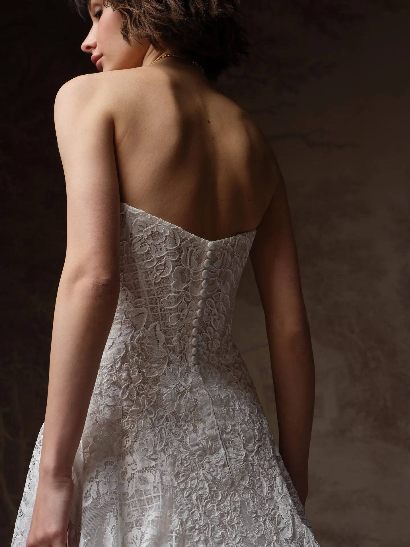 Sottero and Midgley Keeva, back view lace detailing.