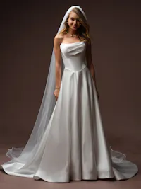 Essentials Edit - Soft 1/4" Satin Ribbon Edge Veil 006