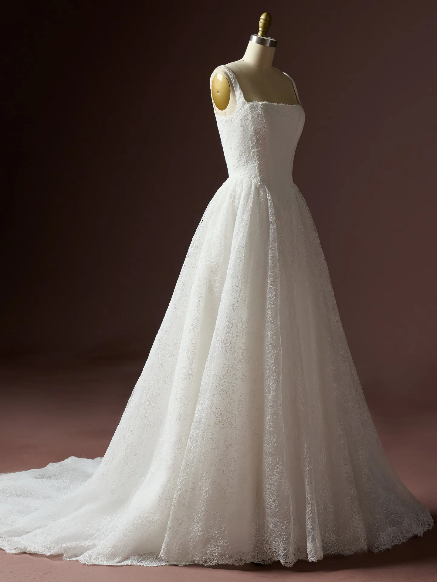 a line autumn dresses Chantilly Lace Basque Waist A-Line Dress | Maggie Sottero Ziola this dress brings a Azazie Sky Blue A-Line Color:Full Spectrum Pastel Rainbow