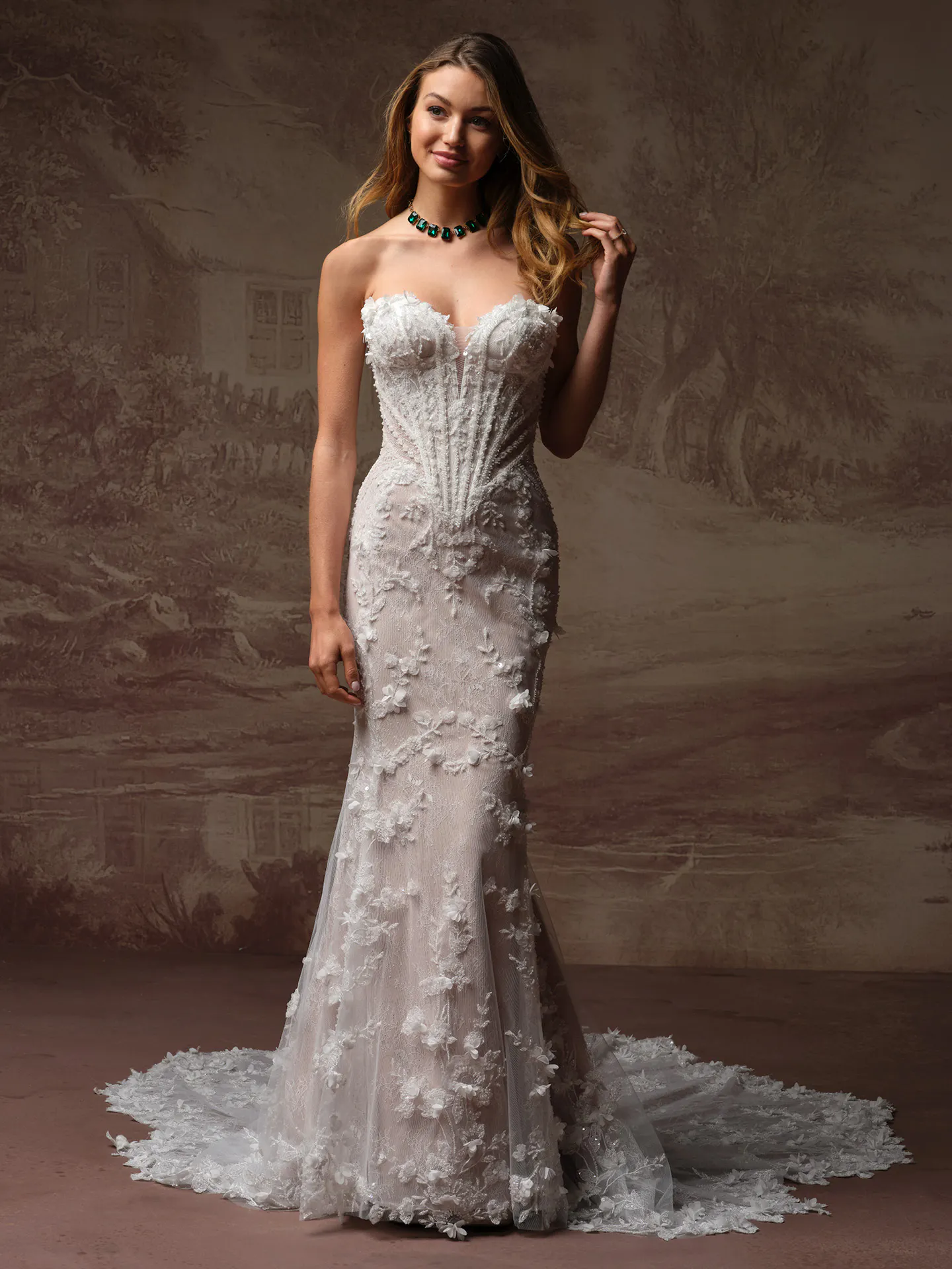 beaded sweetheart wedding dress Stasia Lace | Maggie Sottero Ovticza Cute Summer Dresses pdp_merge_tall-high-waist-flare-dress-pants-white The beading embroidery lace Size:9 US Women (6 AU/UK)
