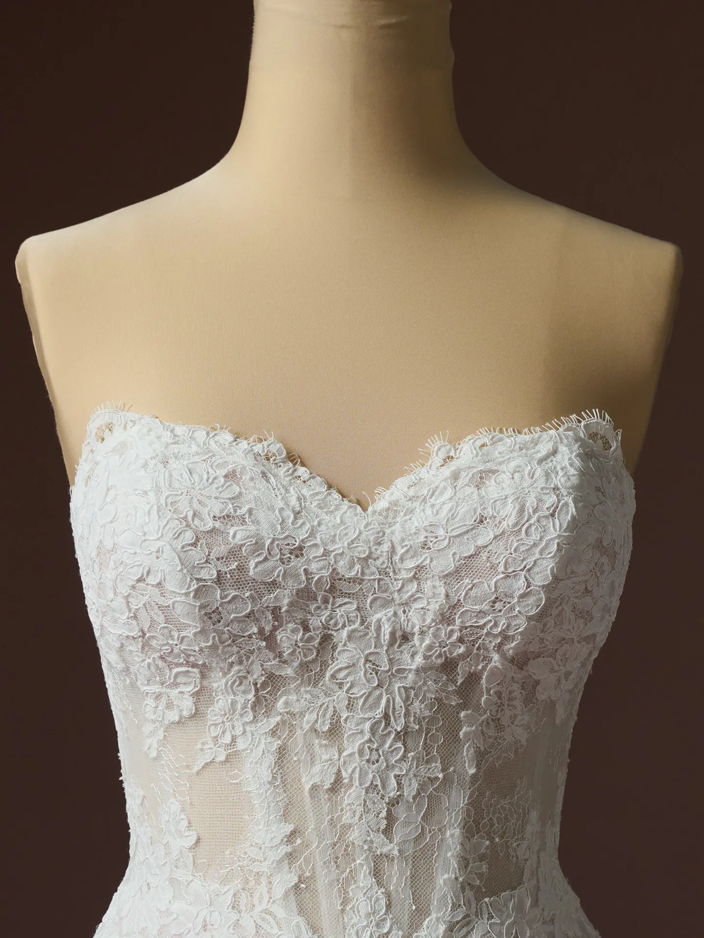 Esmeralda Lane Lace Fit-and-Flare Wedding Dress | Rebecca Ingram