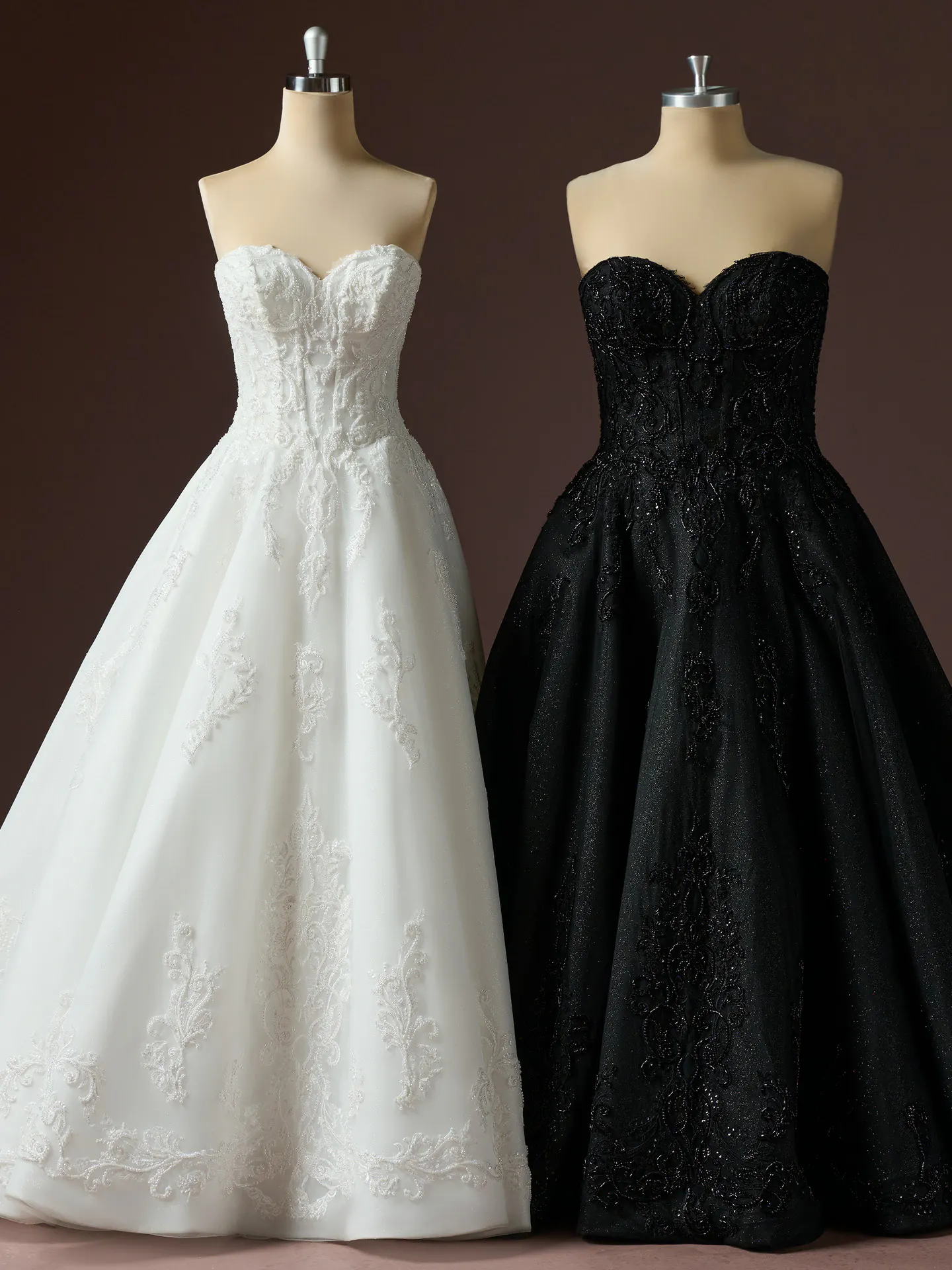 Sottero and Midgley Gwyneth glitter tulle ballgown, front view.
