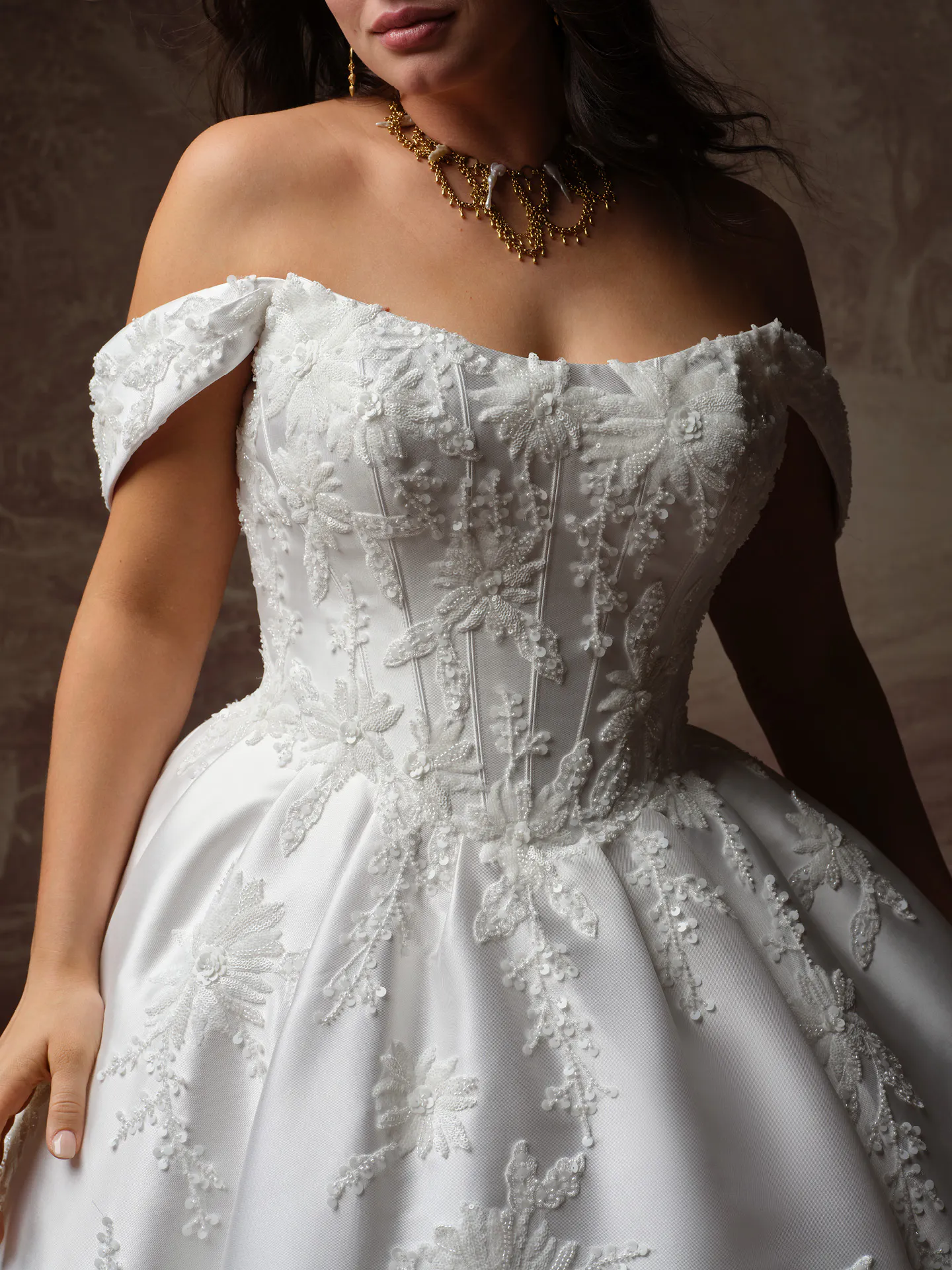 Sottero and Midgley Lucinde ballgown wedding dress front view.