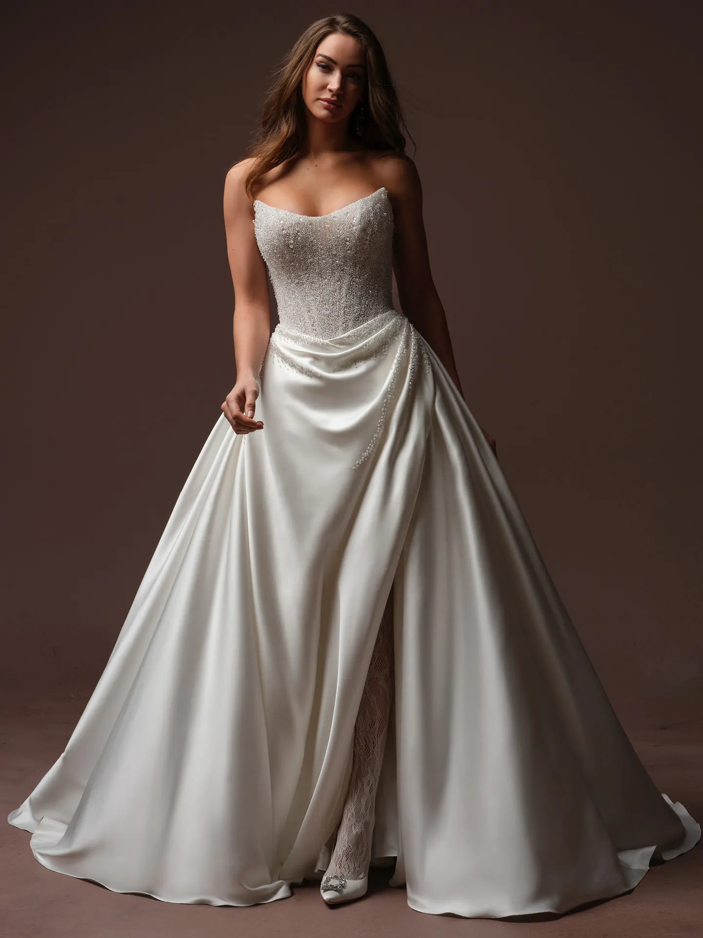Sottero and Midgley Rumi ballgown, front view.