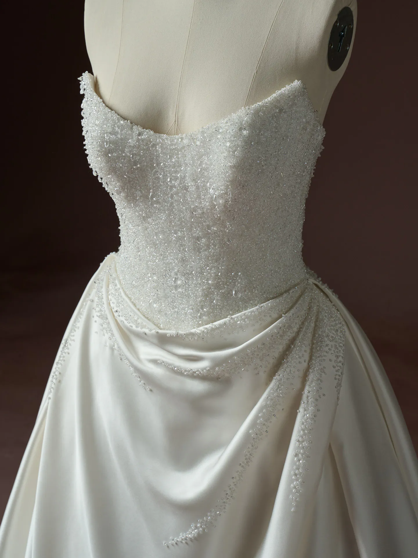 Sottero and Midgley Rumi beaded bodice ballgown wedding dress, front view.