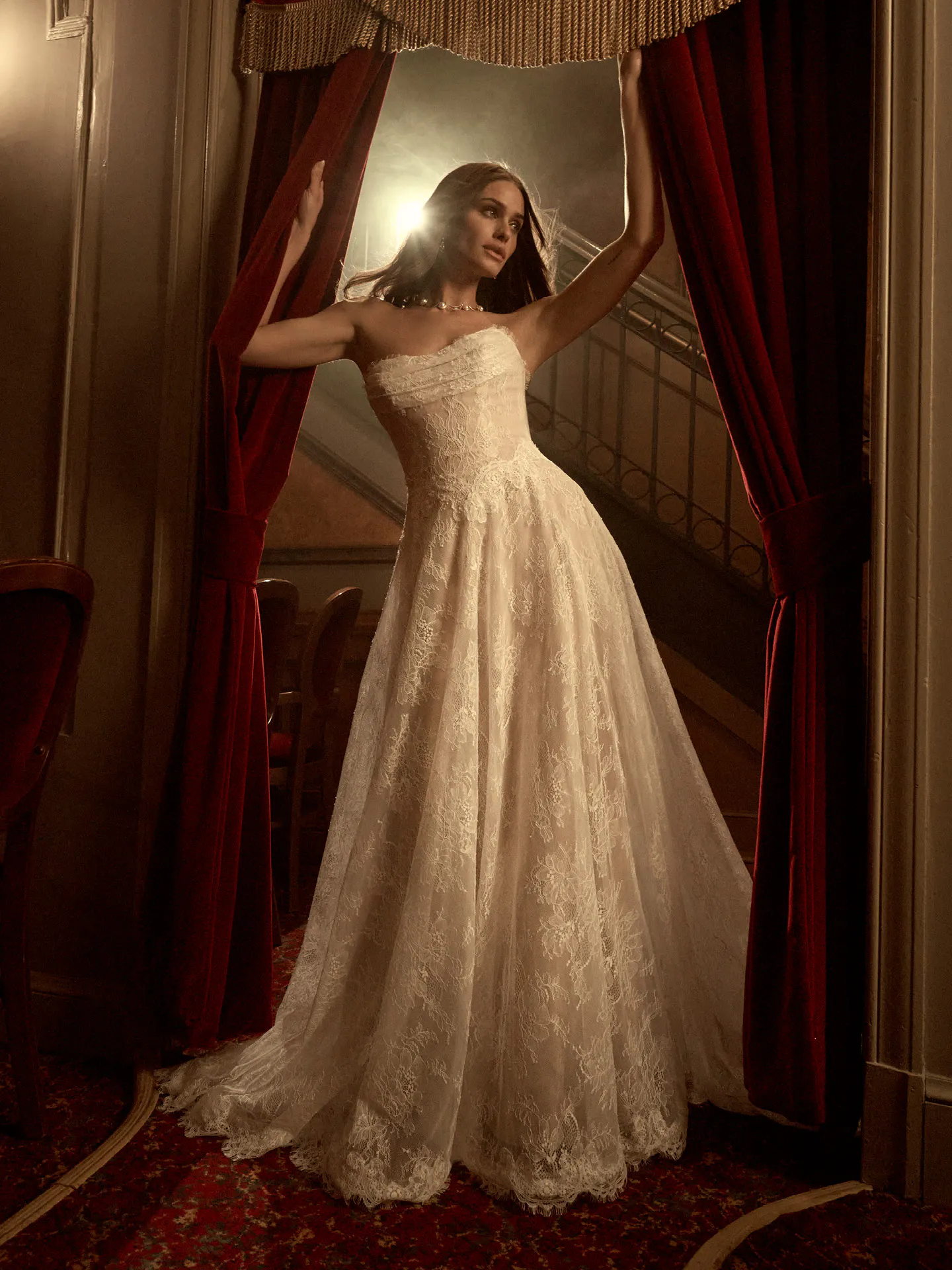 Maelle Chantilly Lace A-Line Wedding Dress | Maggie Sottero