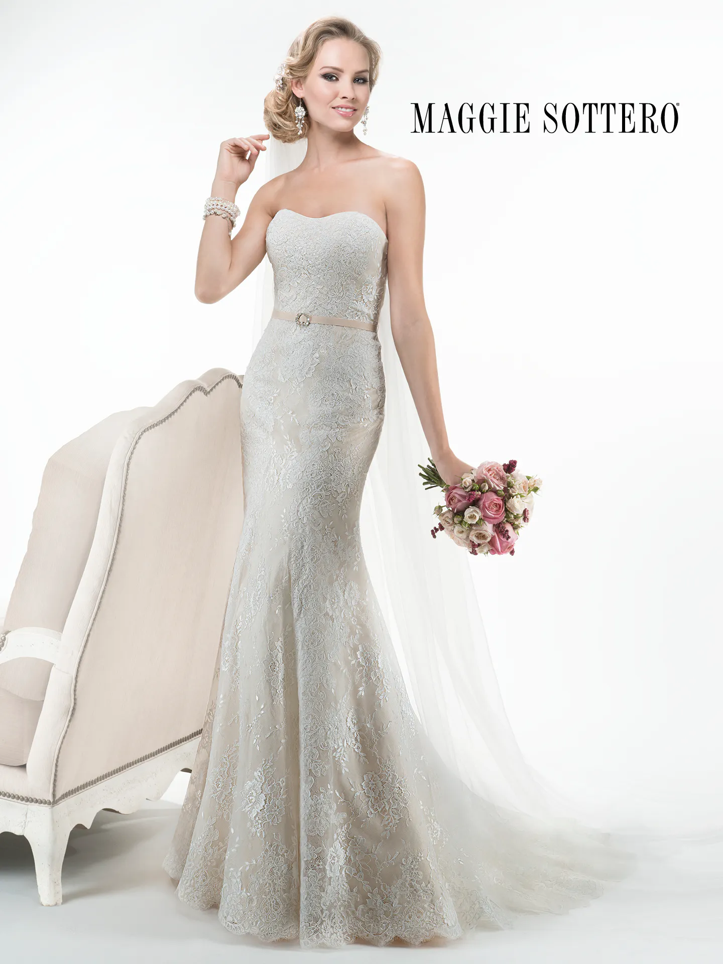 Maggie Sottero Wedding Dress Abigail 4MB950 front