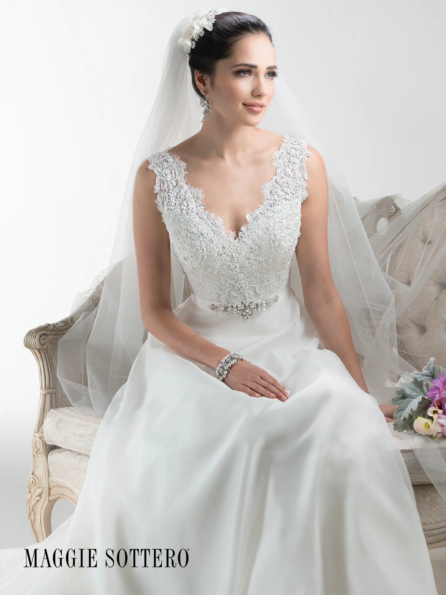 Maggie Sottero Wedding Dress Debra 4MS042 front