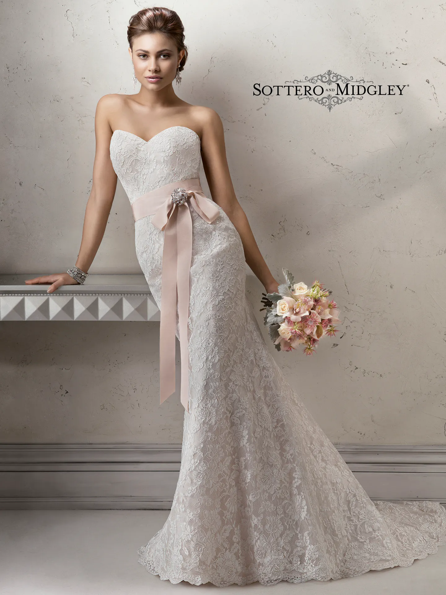 Sottero and Midgley Wedding Dress Jennifer 4SB979 front