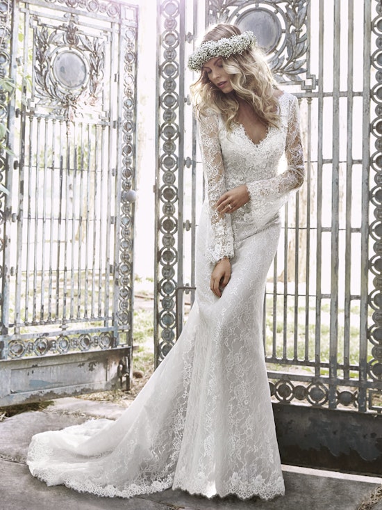 Maggie Sottero Wedding Dress Dahlia 5HS158 front