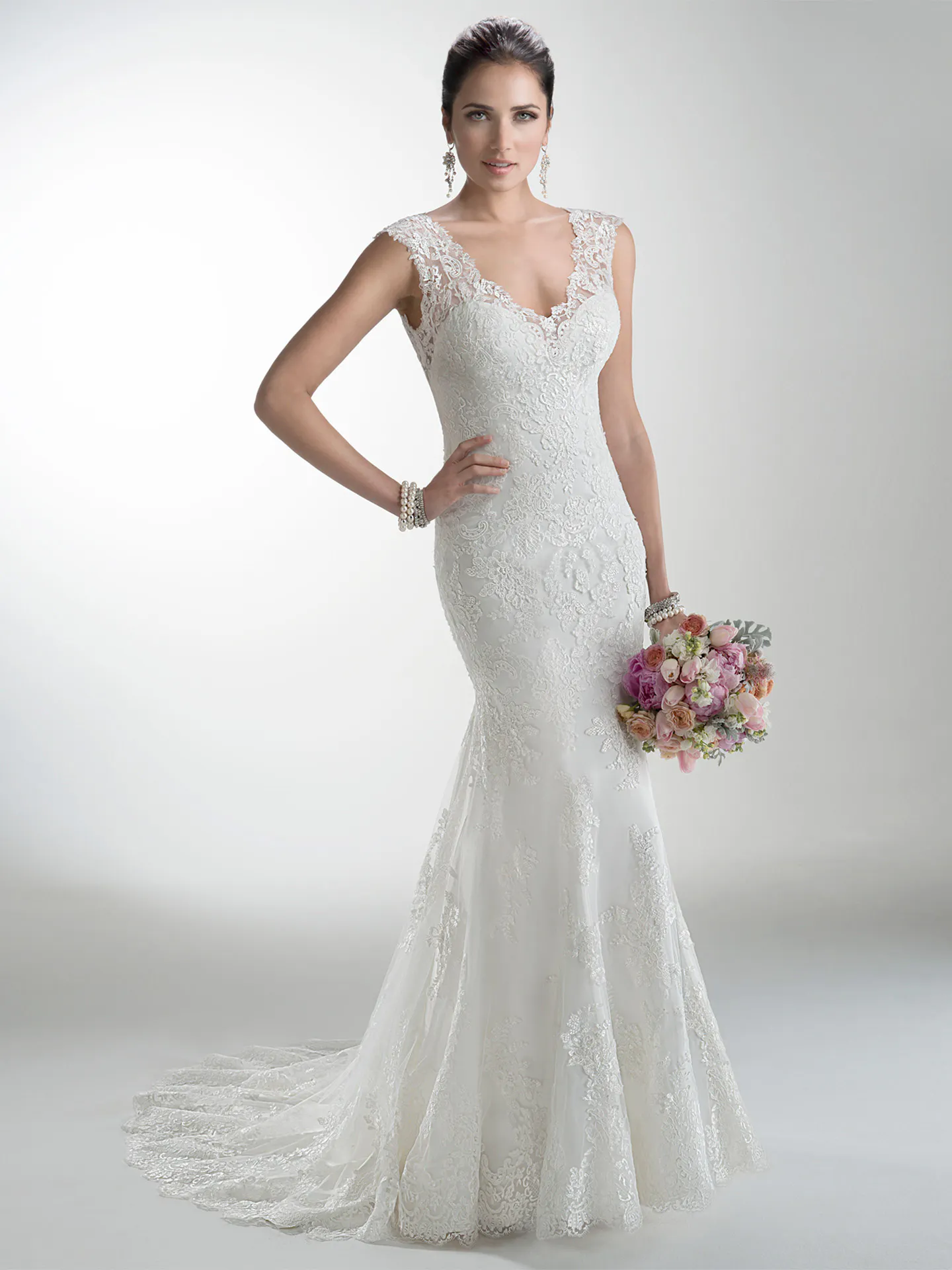 Melanie  Vintage Lace Wedding Dress by Maggie Sottero