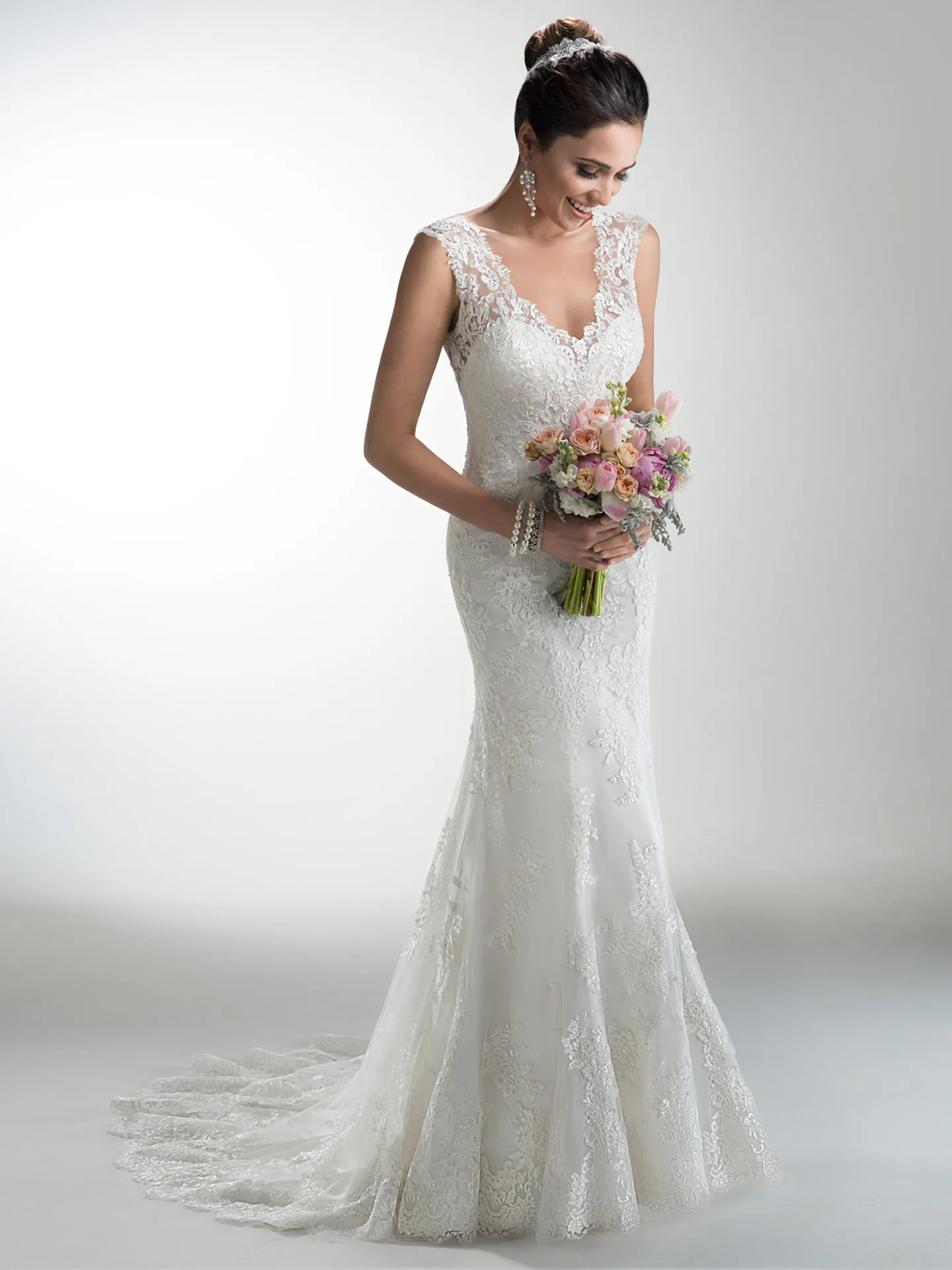 Melanie  Vintage Lace Wedding Dress by Maggie Sottero
