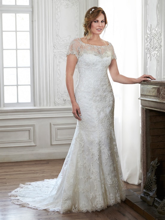 Chesney (4MS853JK) Vintage Lace Wedding Dress by Maggie Sottero