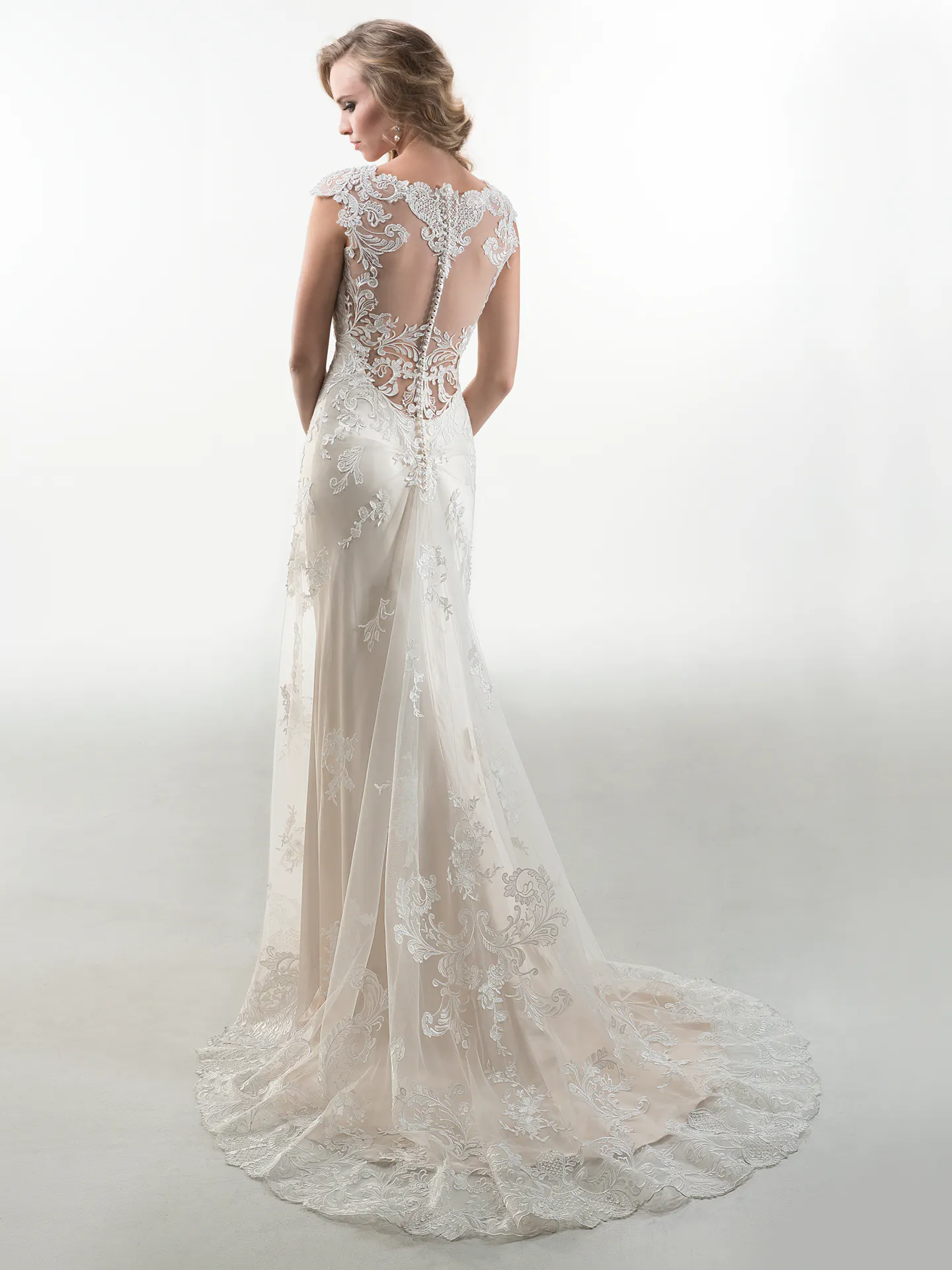 Maggie Sottero Wedding Dress Francesca 4MS997 back