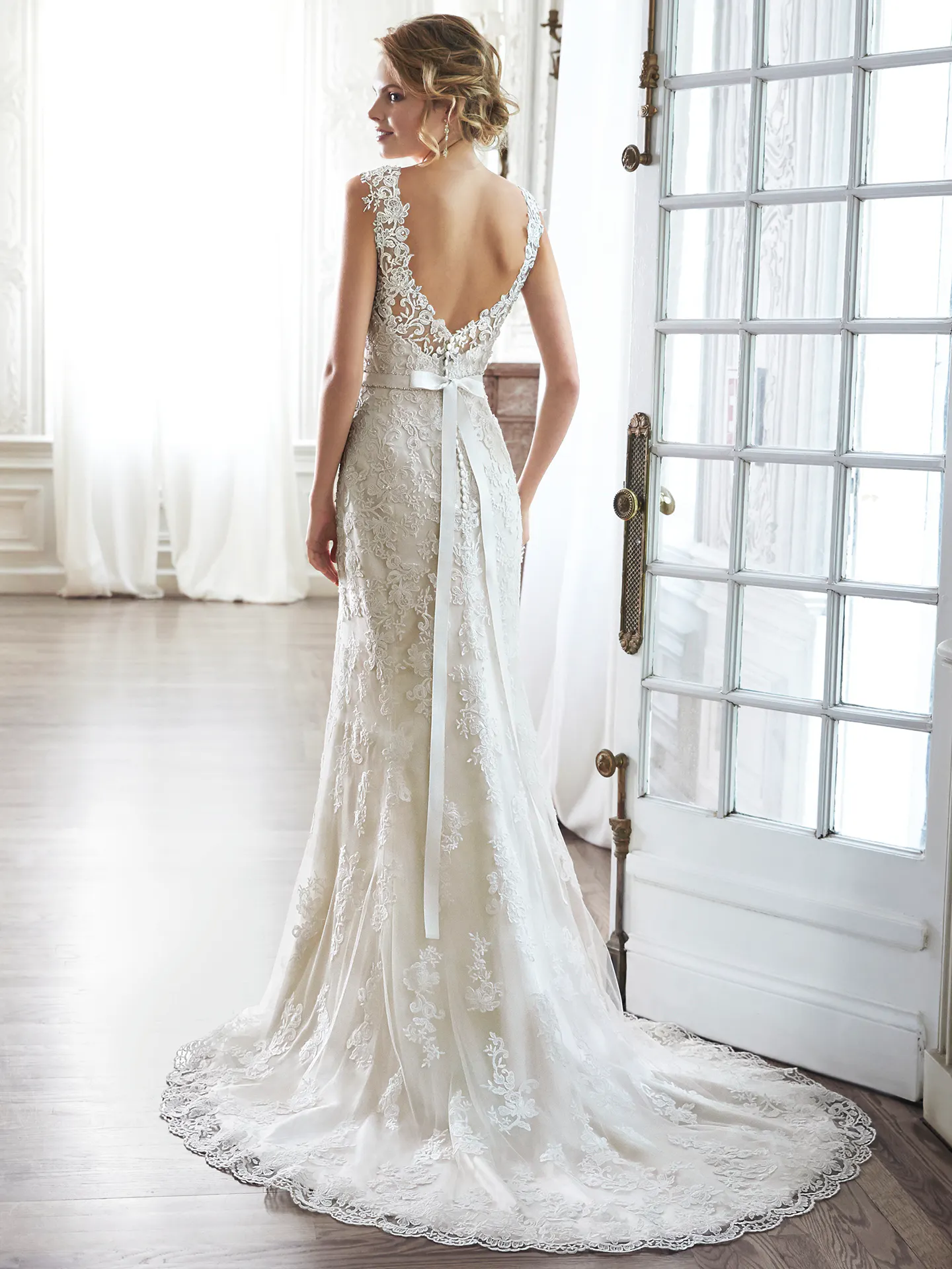 Maggie Sottero Wedding Dress Pia 5MN083 back