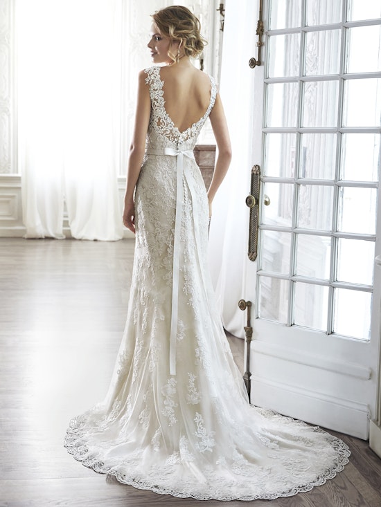 Maggie Sottero Wedding Dress Pia 5MN083 back