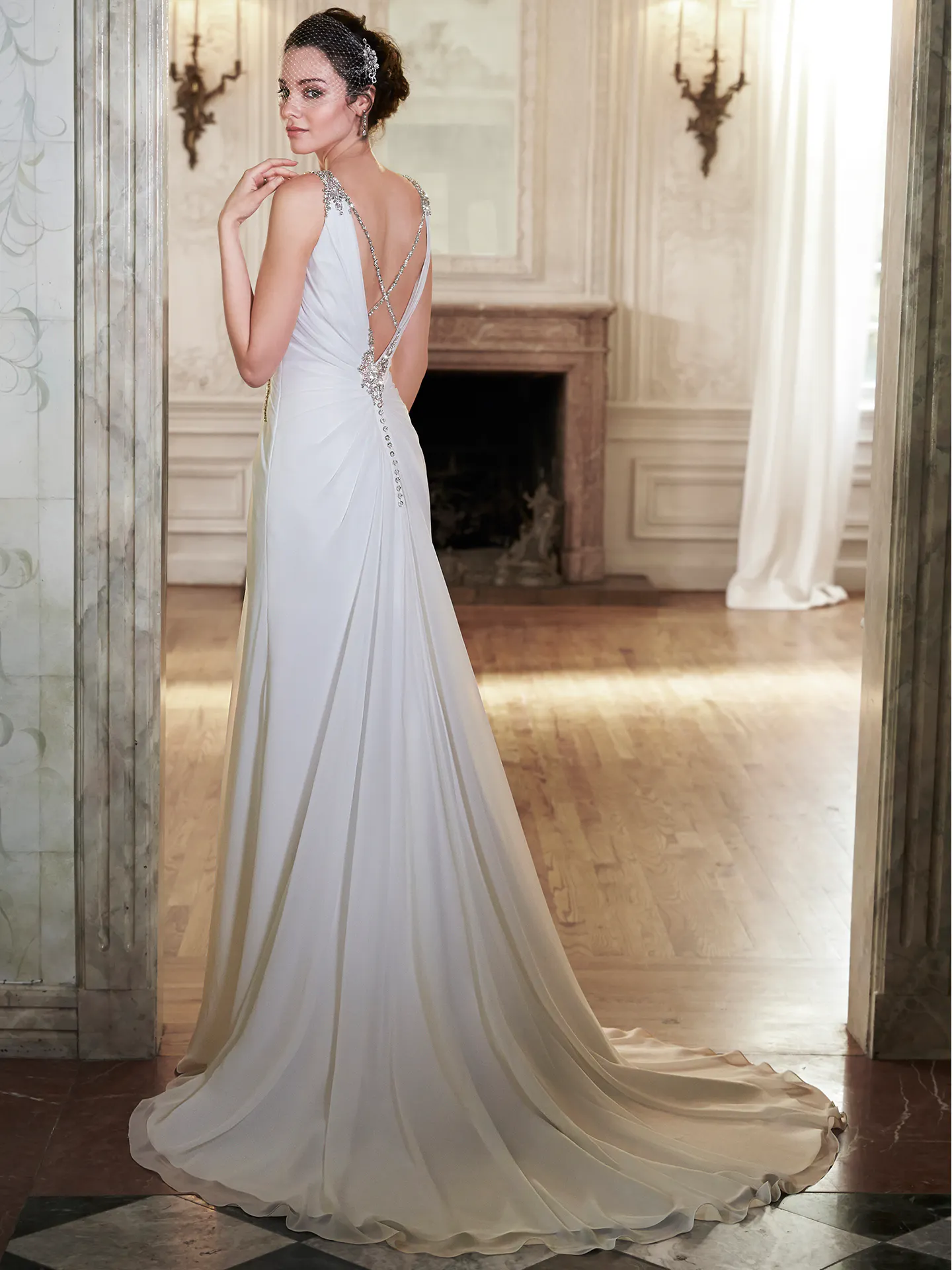 Maggie Sottero Wedding Dress Meg 5MS016 back