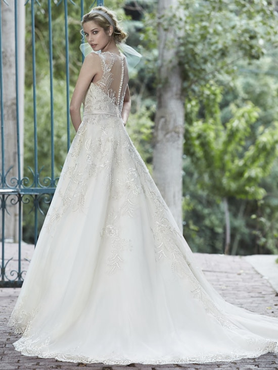 Maggie Sottero Wedding Dress Bellissima 5MS021 back