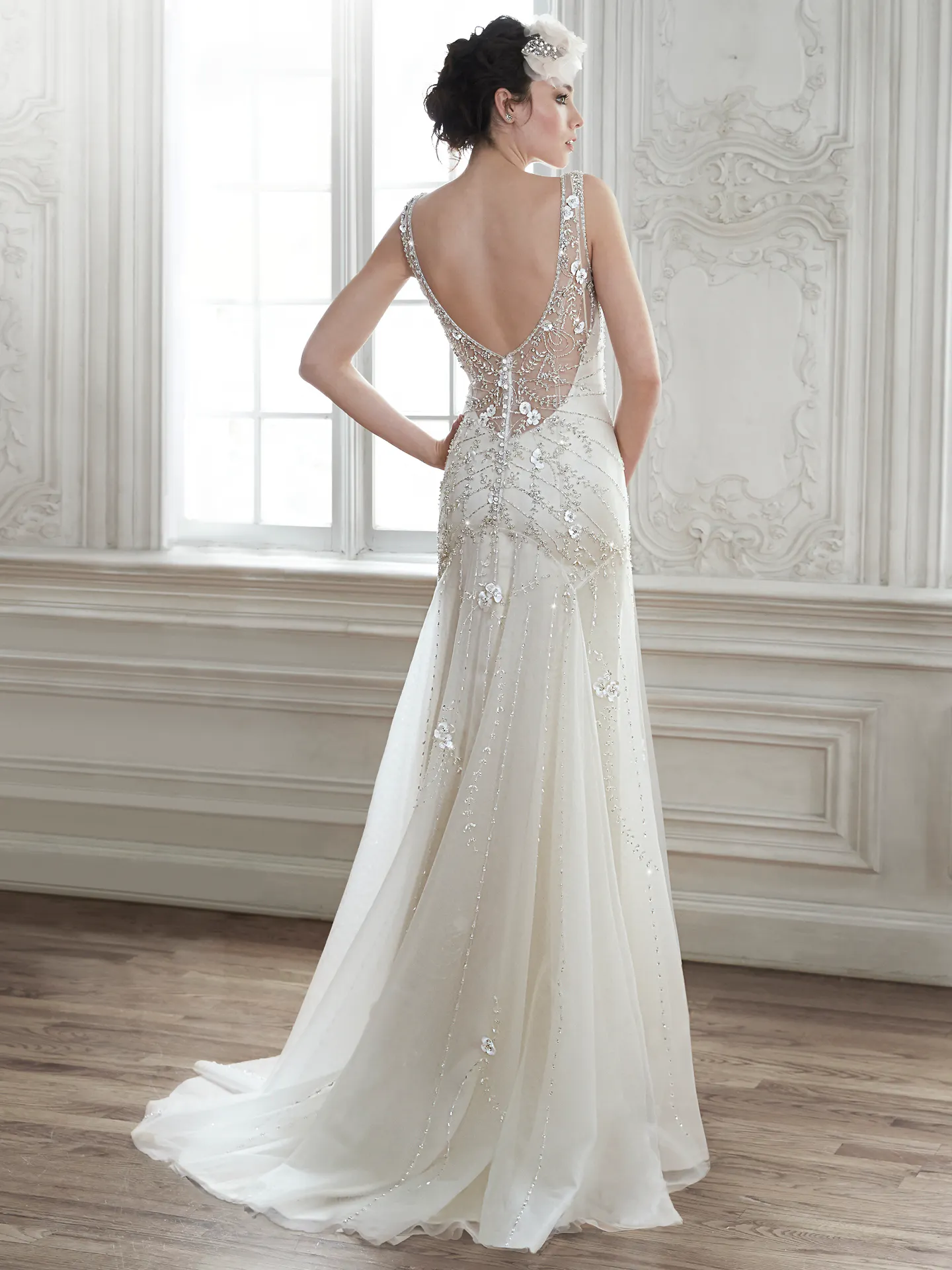 Maggie Sottero Wedding Dress Demi 5MT024 back