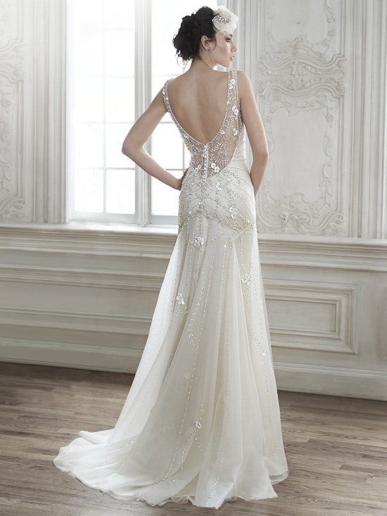 Maggie Sottero Wedding Dress Demi 5MT024 back