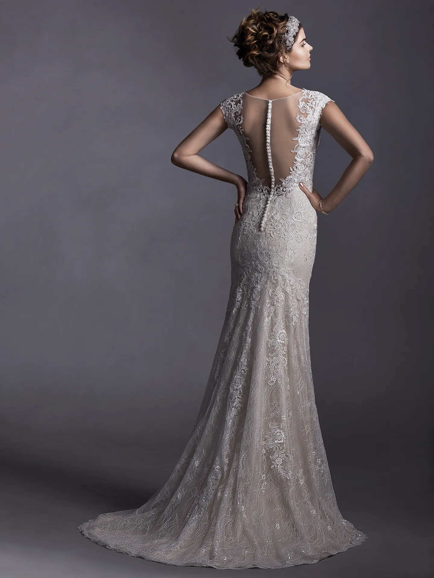 Sottero and Midgley Wedding Dress Quinlynn 5SS025 back