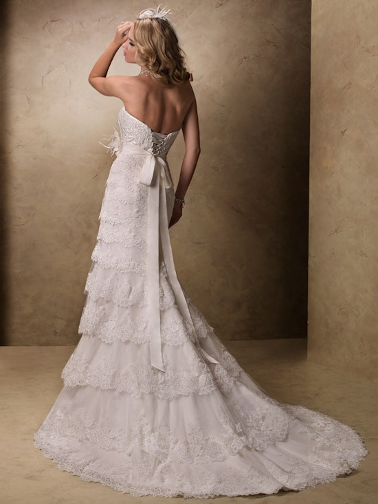 Maggie Sottero Wedding Dress Boston 22713 back