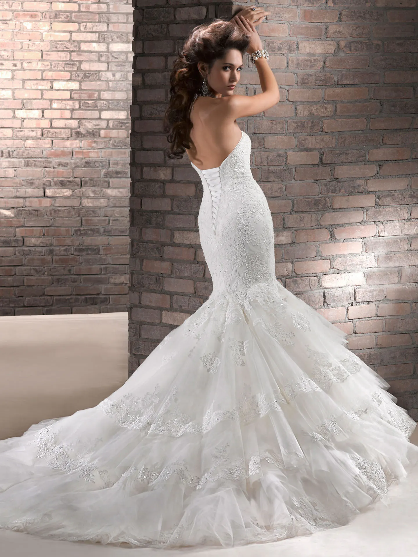 Maggie Sottero Wedding Dress Adalee A3644 back