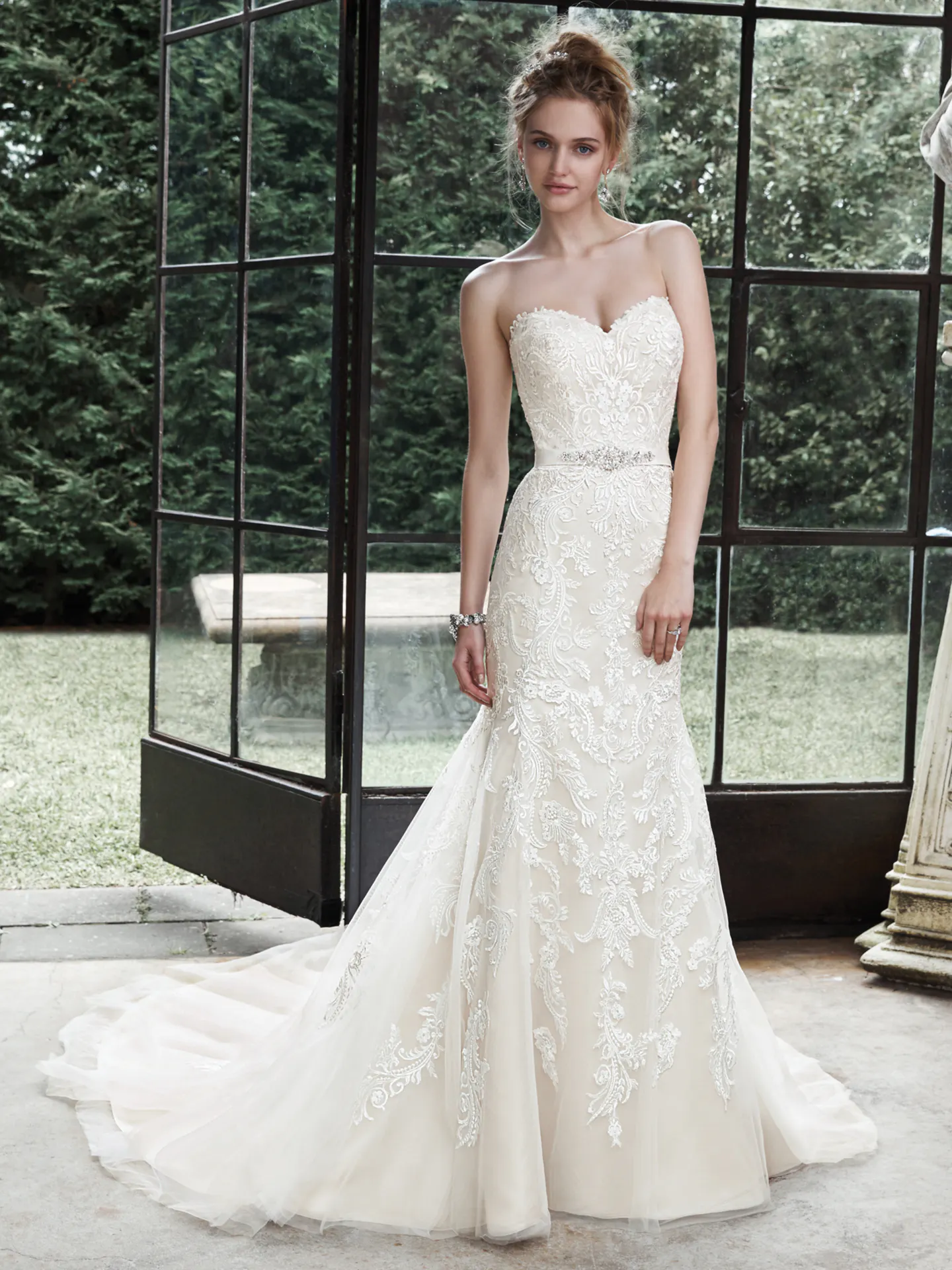 Winstyn  Vintage Lace Wedding Dress by Maggie Sottero