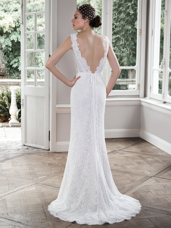 Maggie Sottero Wedding Dress Pierce 5MN690 back