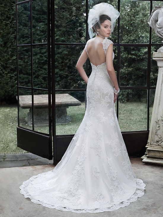 Maggie Sottero Wedding Dress Rachelle 5MS645 back