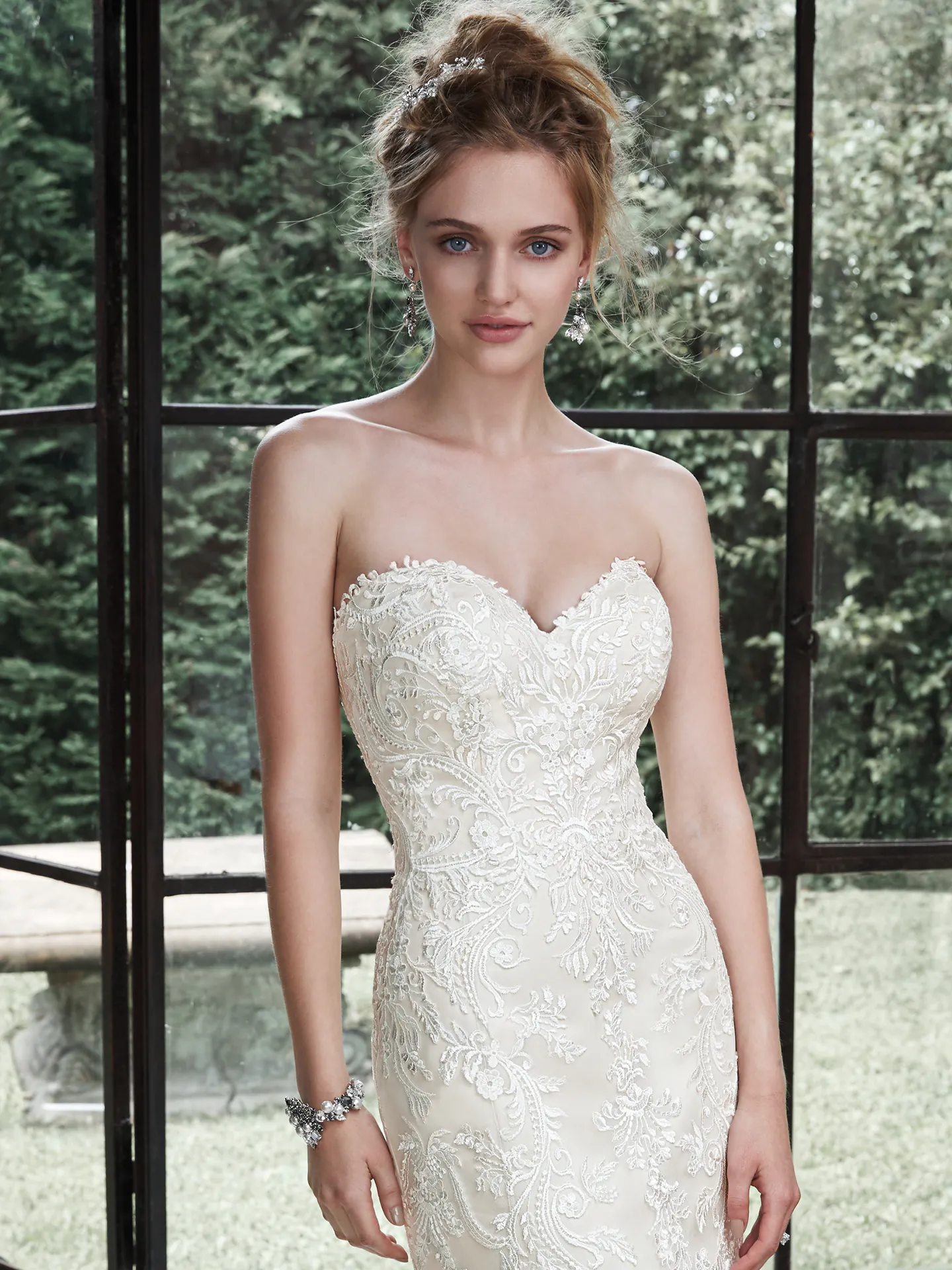 Winstyn  Vintage Lace Wedding Dress by Maggie Sottero