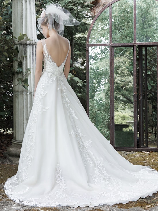 Sybil (Curve) (CRV-5MS701) Lace Wedding Dress by Maggie Sottero