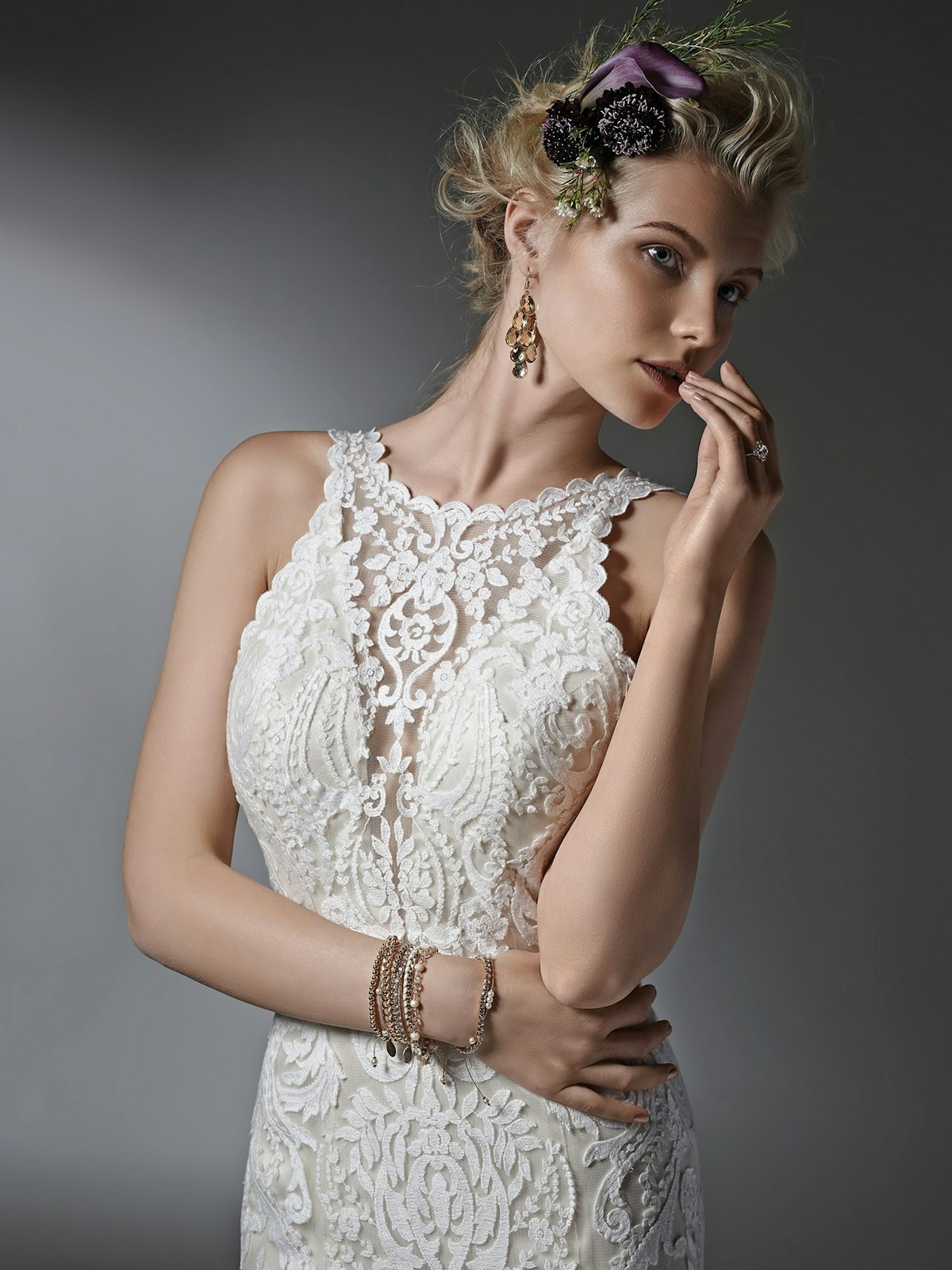 Winifred (Curve) (CRV-6ST263) Lace Wedding Dress by Sottero and Midgley