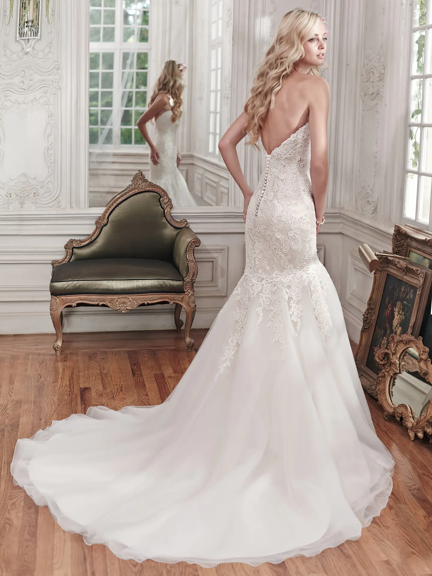 Maggie Sottero Wedding Dress Miranda 6MS267 back