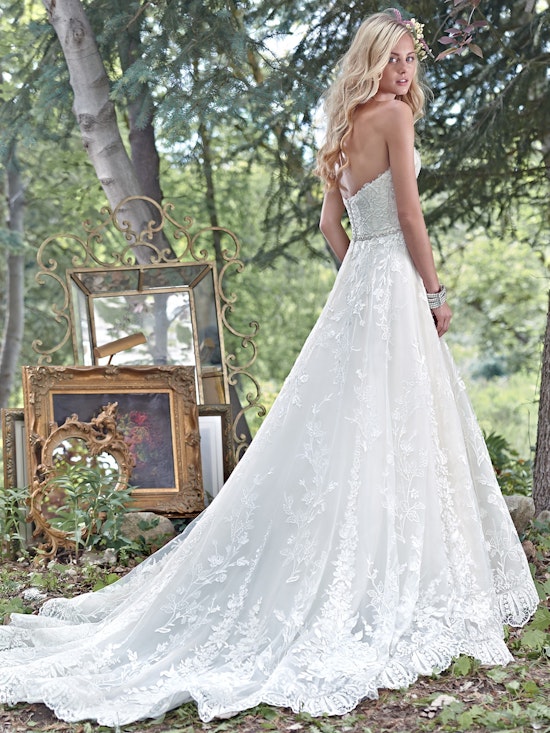 Maggie Sottero Wedding Dress Luna 6MS281 back
