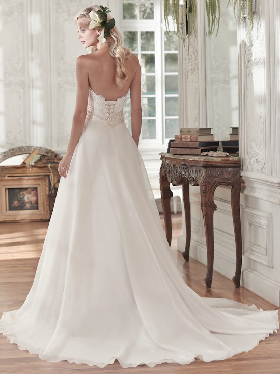 Maggie Sottero Wedding Dress Poppy 6MS287 back