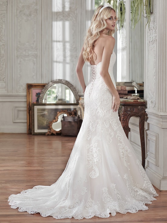 Rosamund (Curve) (CRV-6MT199) Lace Wedding Dress by Maggie Sottero